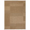 Tapis rectangulaire d'extérieur beige