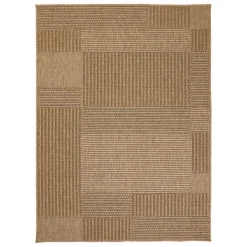 Tapis rectangulaire d'extérieur beige