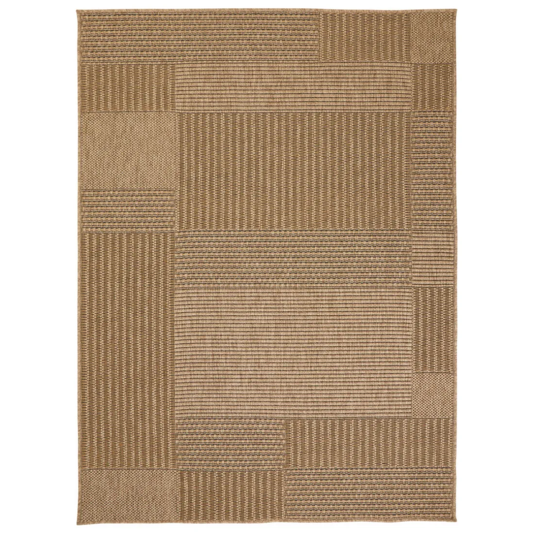 Tapis rectangulaire d'extérieur beige