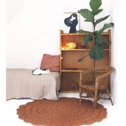 Tapis Rond ALMA Ambre