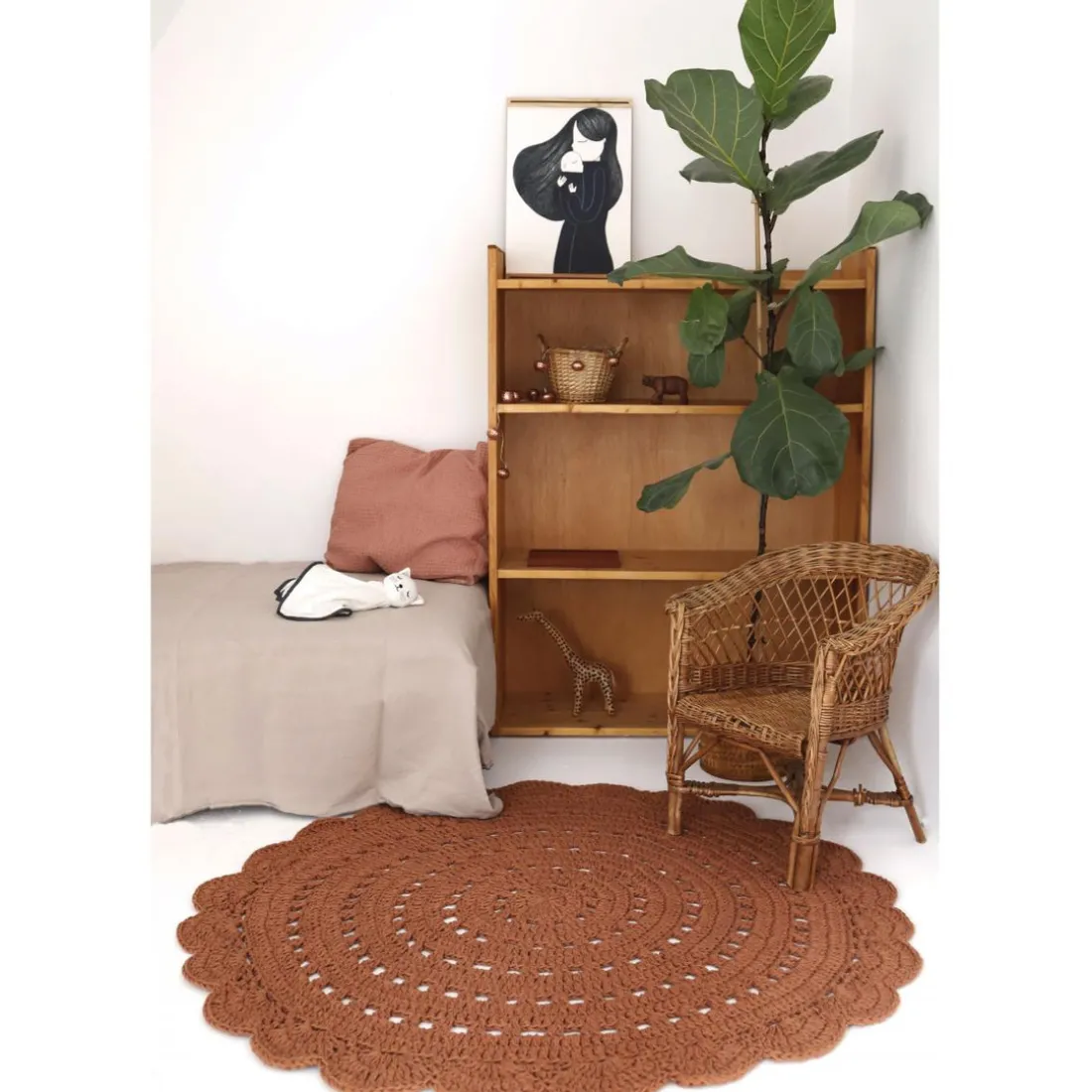 Tapis Rond ALMA Ambre