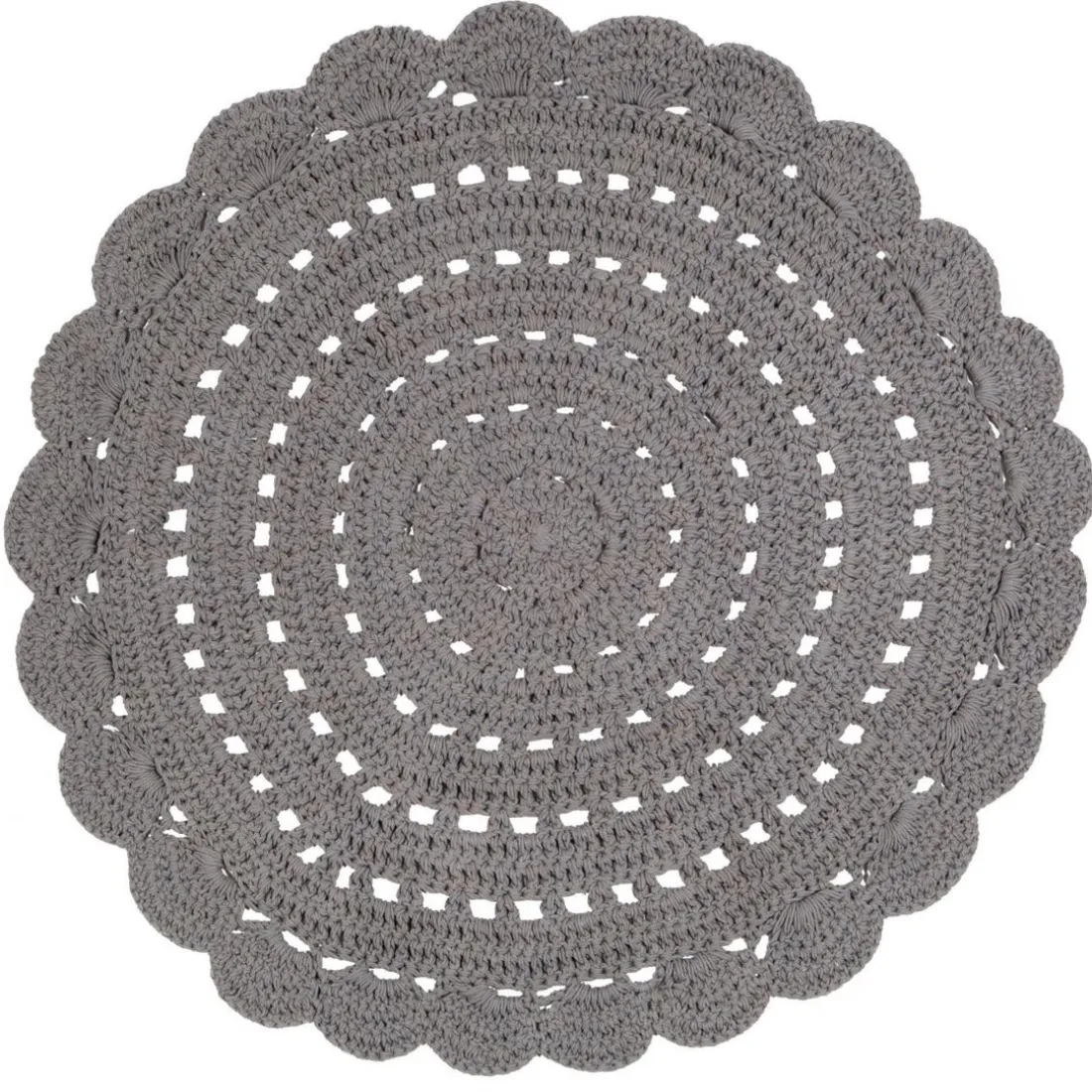 Tapis Rond ALMA Gris