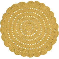 Tapis Rond ALMA Orange