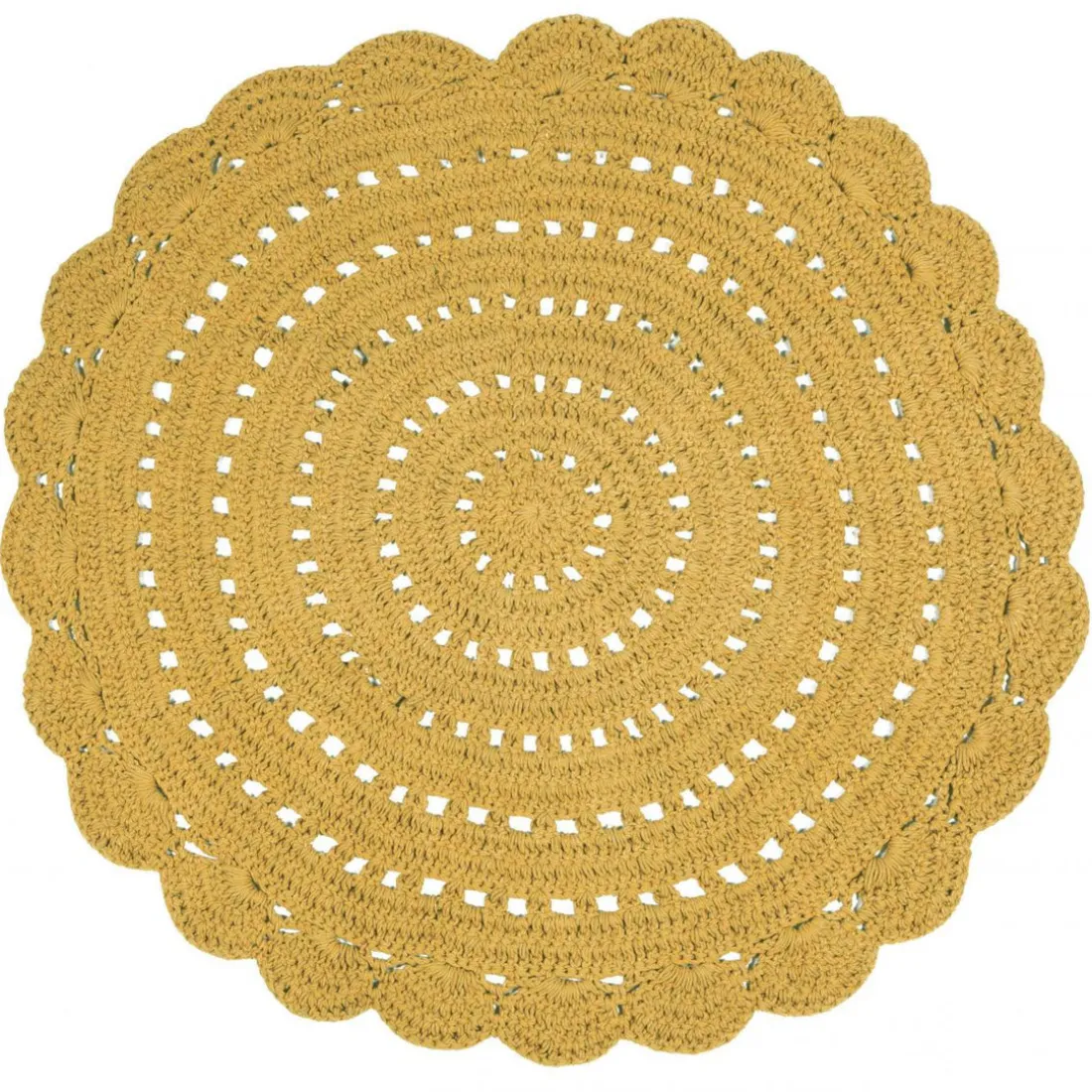 Tapis Rond ALMA Orange