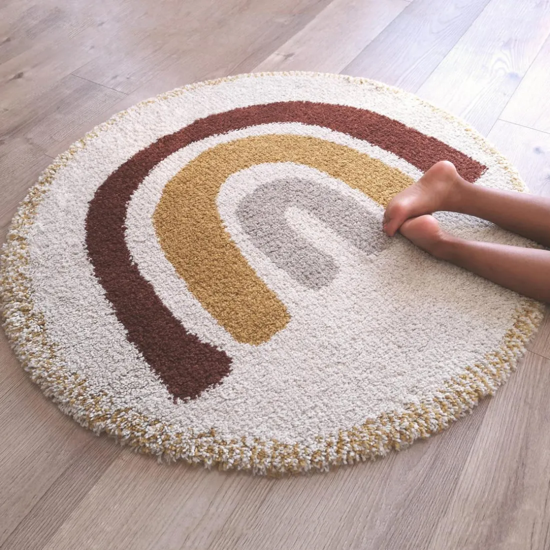 Tapis Rond BOHEMIAN RAINBOW
