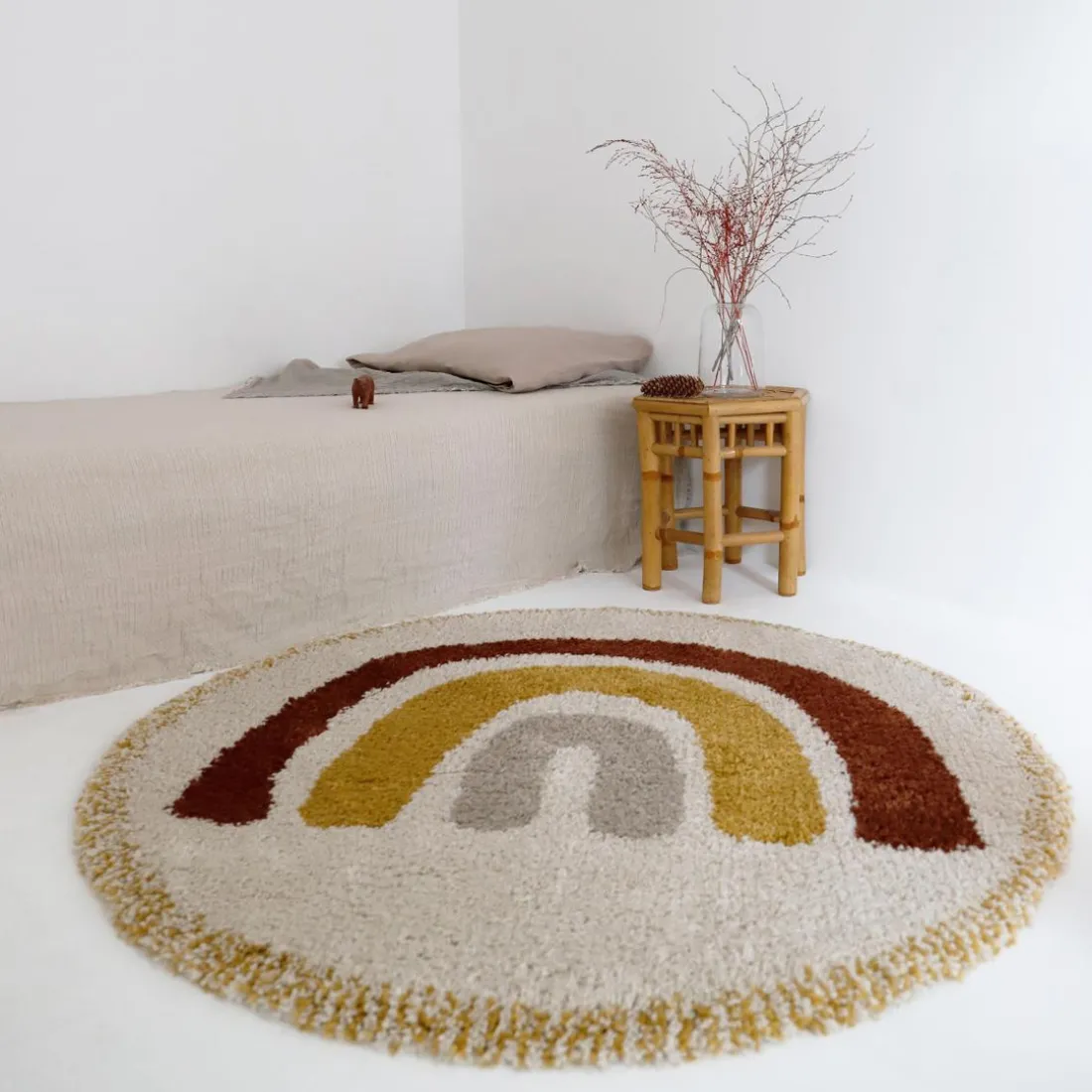 Tapis Rond BOHEMIAN RAINBOW