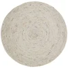 Tapis rond laine feutrée NEETHU avoine taille S