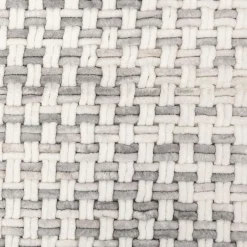Tapis tressé gris
