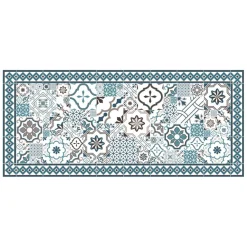 Tapis Vinyle Mosaïque bleuBoîte 50x112
