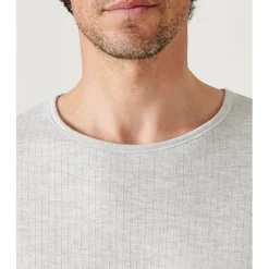 Tee Shirt Homme Manches Longues Thermolactyl Gris Chiné