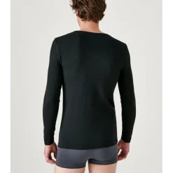 Tee Shirt Homme Manches Longues Noir Thermolactyl