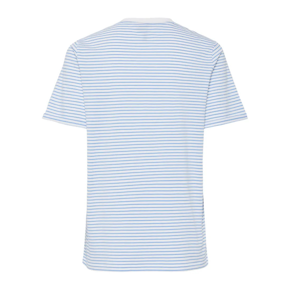 Tee shirt manches courtes à rayures Ria blanc en coton Demi