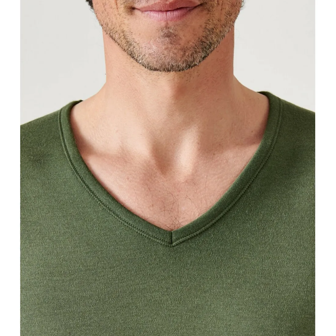 Tee Shirt Manches Courtes Kaki Thermolactyl