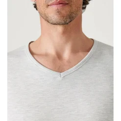 Tee Shirt Manches Courtes Gris Chiné Thermolactyl