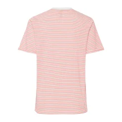 Tee shirt manches courtes à rayures Ria blanc en coton Pia