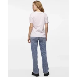 Tee shirt manches courtes à rayures Ria blanc en coton Elsie