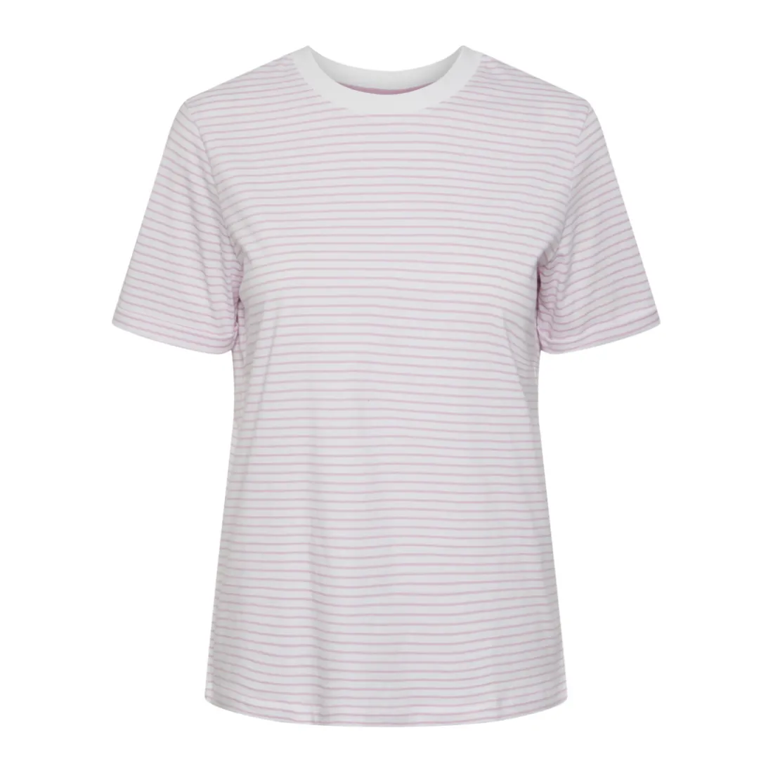 Tee shirt manches courtes à rayures Ria blanc en coton Elsie