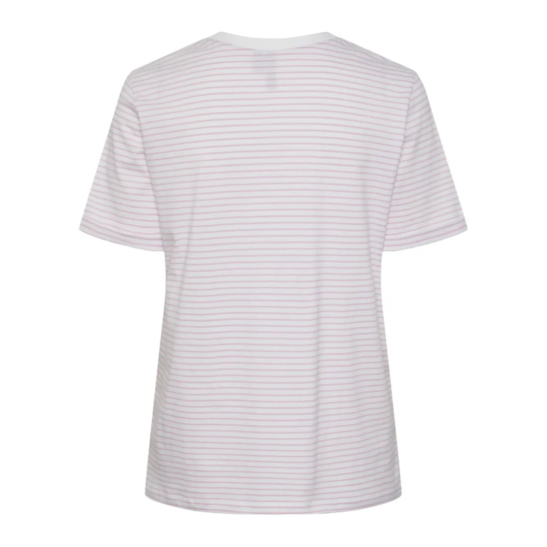 Tee shirt manches courtes à rayures Ria blanc en coton Elsie