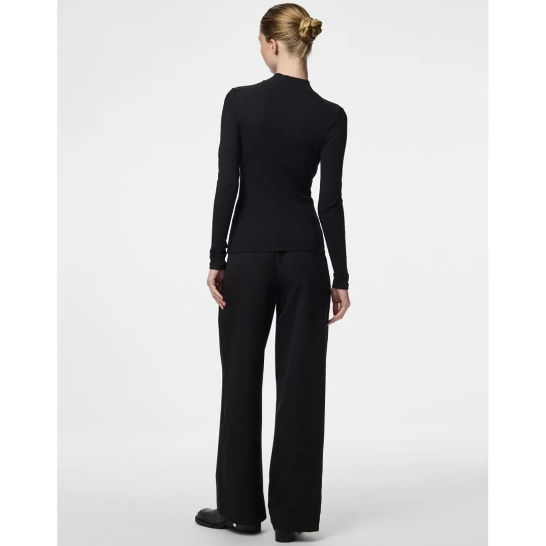 Tee shirt manches longues zippé en coton Kitte noir Adele