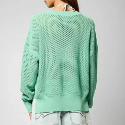 Tee Shirt Manches Longues LEORE menthe en viscose