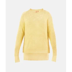 Tee Shirt Manches Longues LEORE jaune en viscose