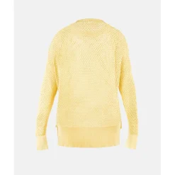 Tee Shirt Manches Longues LEORE jaune en viscose