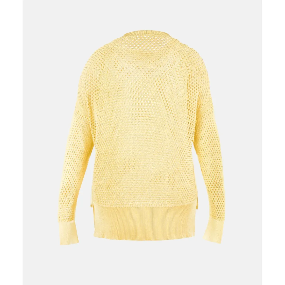Tee Shirt Manches Longues LEORE jaune en viscose