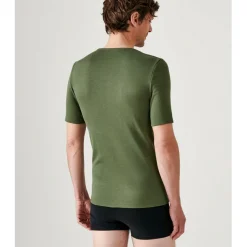 Tee Shirt pour Homme à Manches Courtes Kaki Thermolactyl