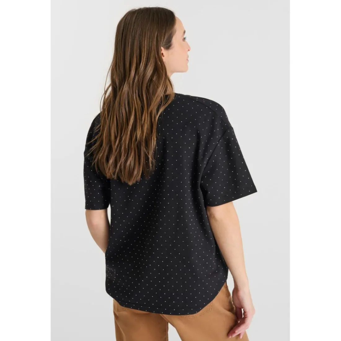 Tee-Shirt ALASKO noir Gwen en coton