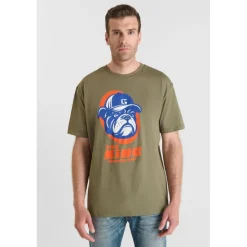 Tee-Shirt BRIGGS kaki en coton Chase