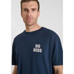 Tee-Shirt CLARKSON bleu en coton Fabe