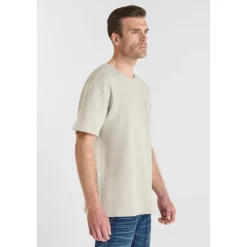 Tee-Shirt DEROS beige en coton Hugo