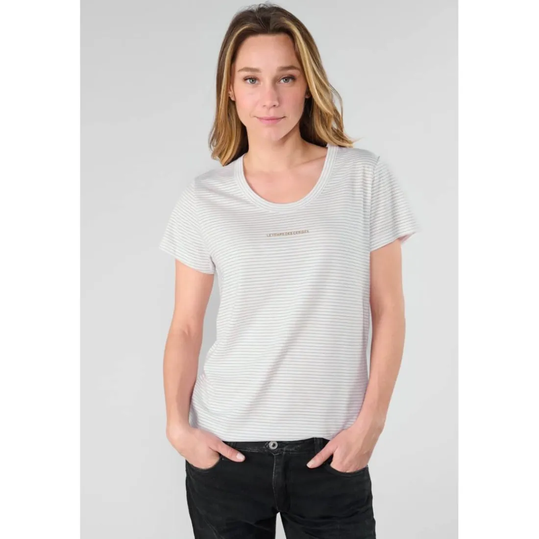 Tee-Shirt EDWIGE blanc Ines en coton