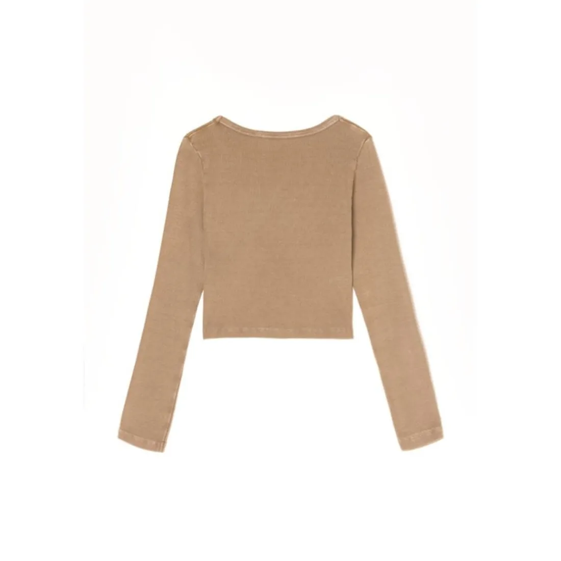 Tee-Shirt fille ALBEGI marron Mina en coton