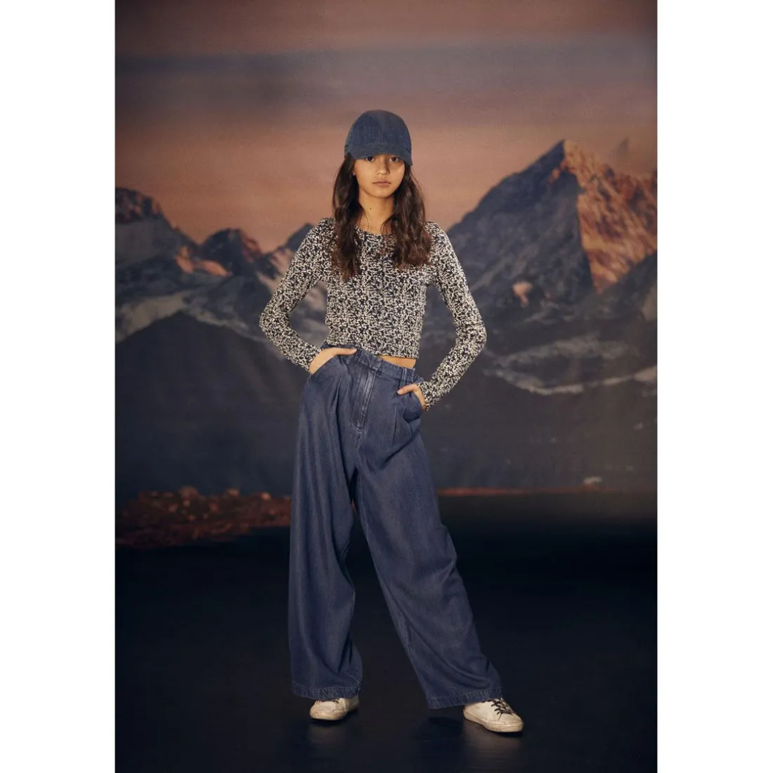 Tee-Shirt fille ALVAGI bleu