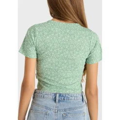 Tee-Shirt fille CERBEGI vert Nell