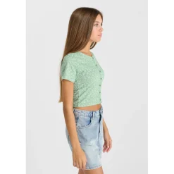 Tee-Shirt fille CERBEGI vert Nell