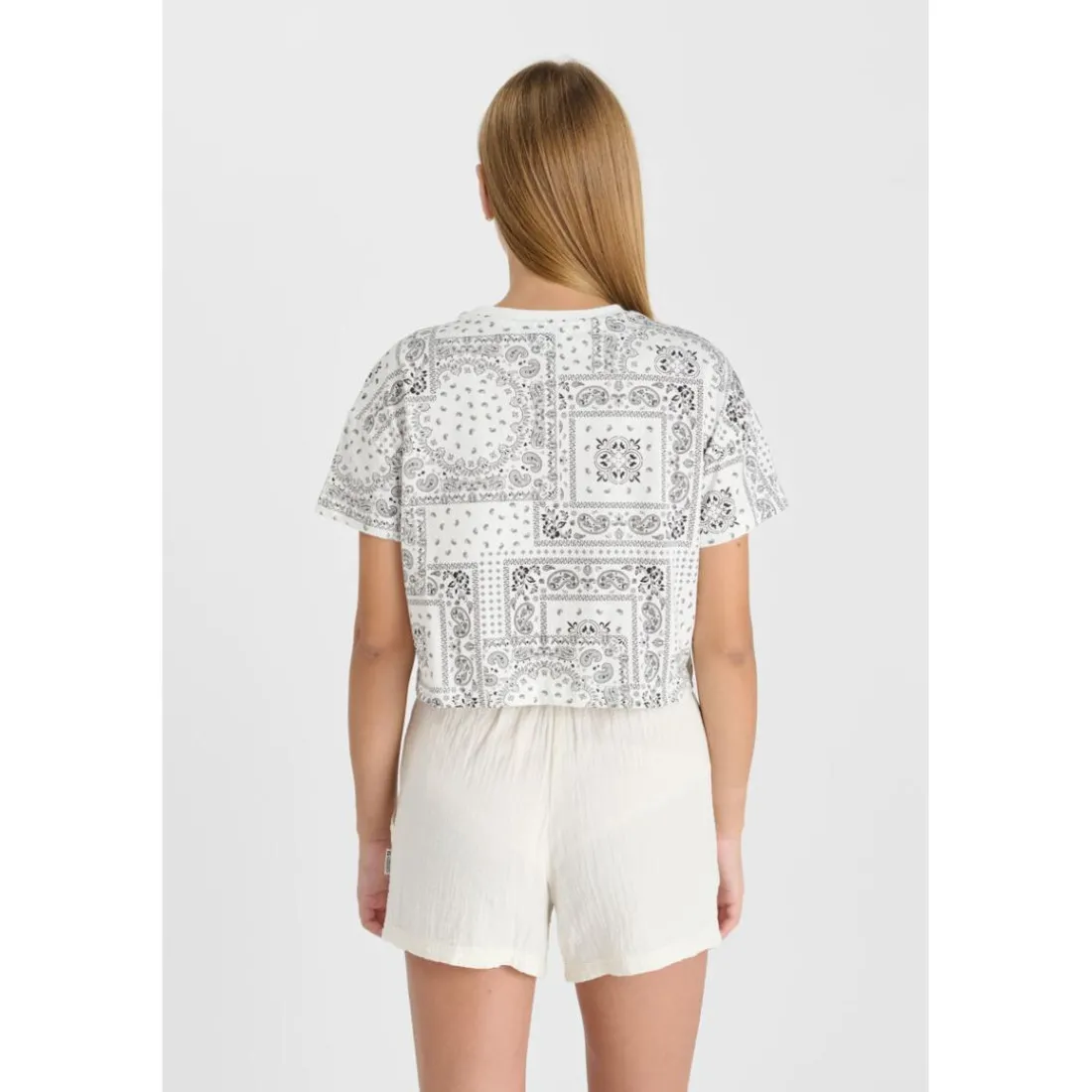 Tee-Shirt fille DELUGI blanc en coton Anna
