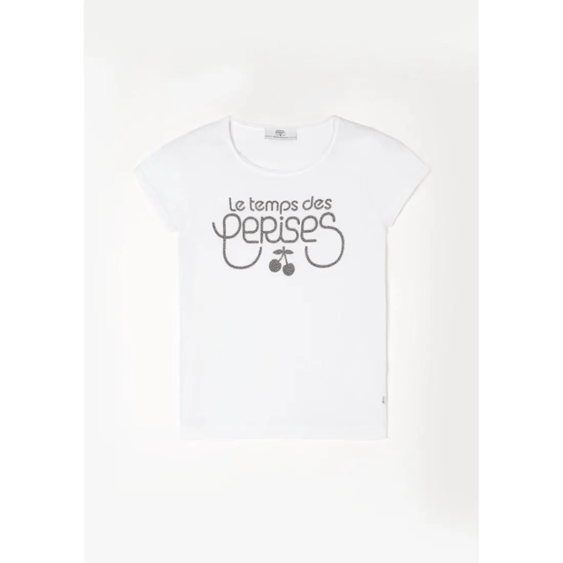 Tee-Shirt fille GILLIANG blanc Kaye en coton