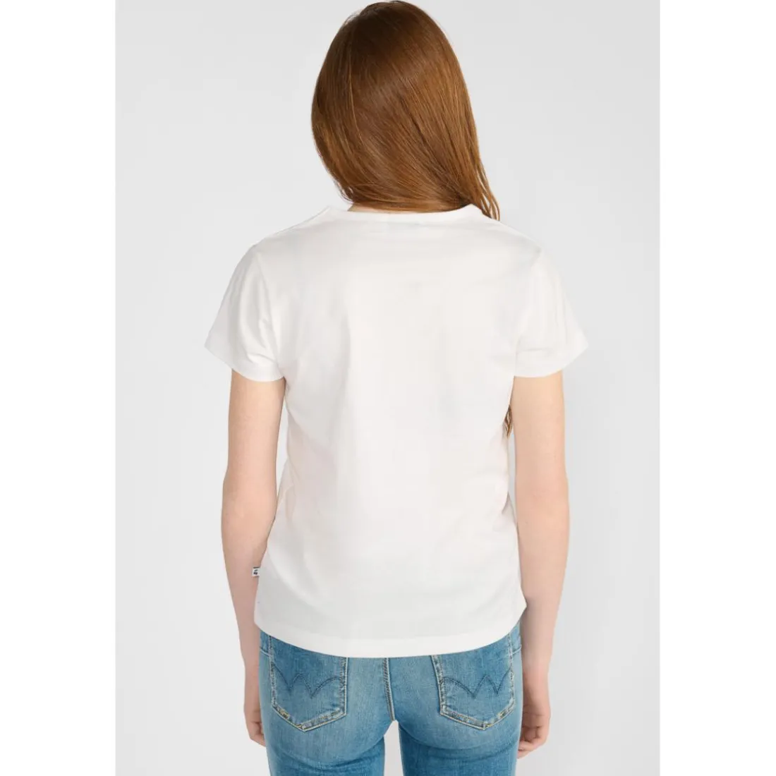 Tee-Shirt fille NITAGI blanc Lana en coton