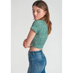 Tee-Shirt fille SILOEGI vert