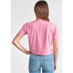 Tee-Shirt fille VINAGI rose Eden