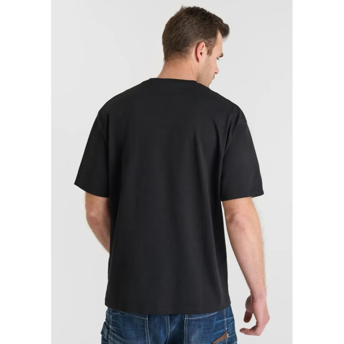 Tee-Shirt FRAKE noir en coton Igor