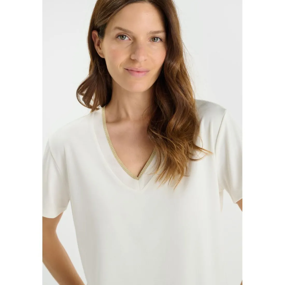 Tee-Shirt FUKA blanc en coton Maya