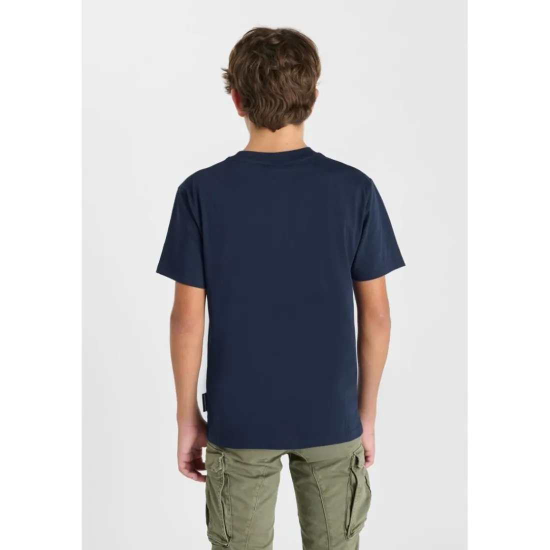 Tee-Shirt garcon NECBO bleu en coton Cael
