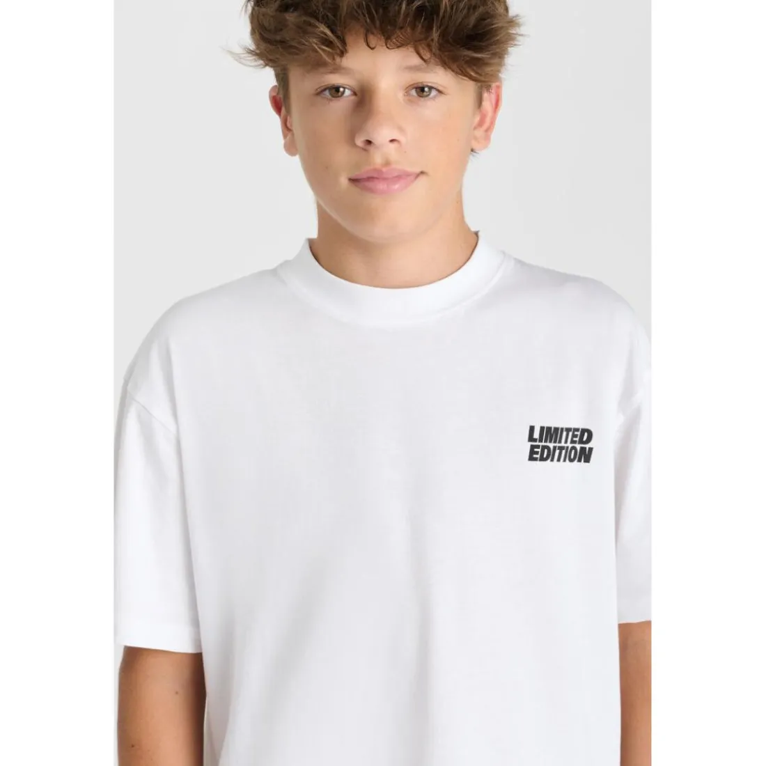 Tee-Shirt garçon CORYBO blanc en coton Yale