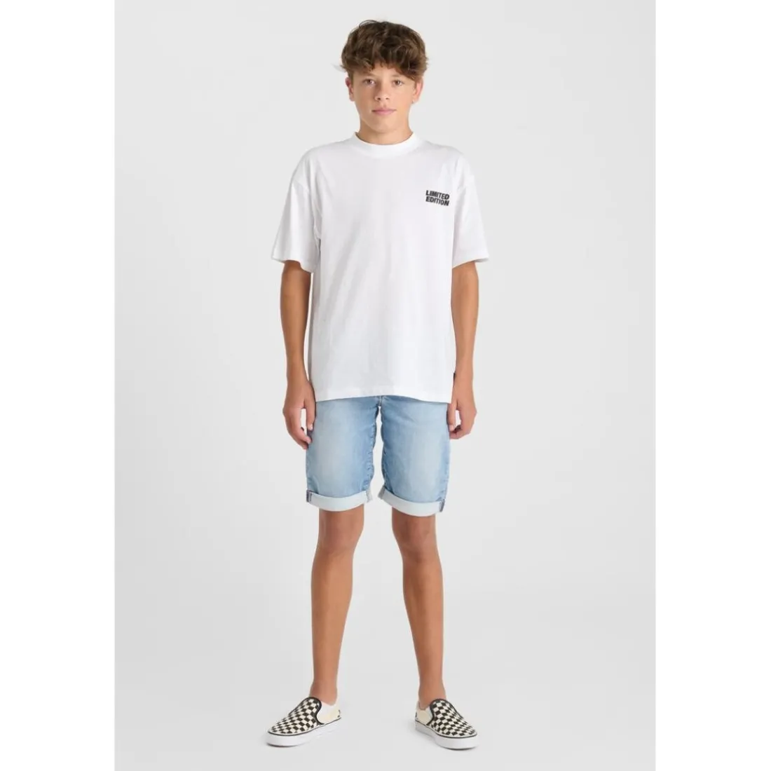 Tee-Shirt garçon CORYBO blanc en coton Yale
