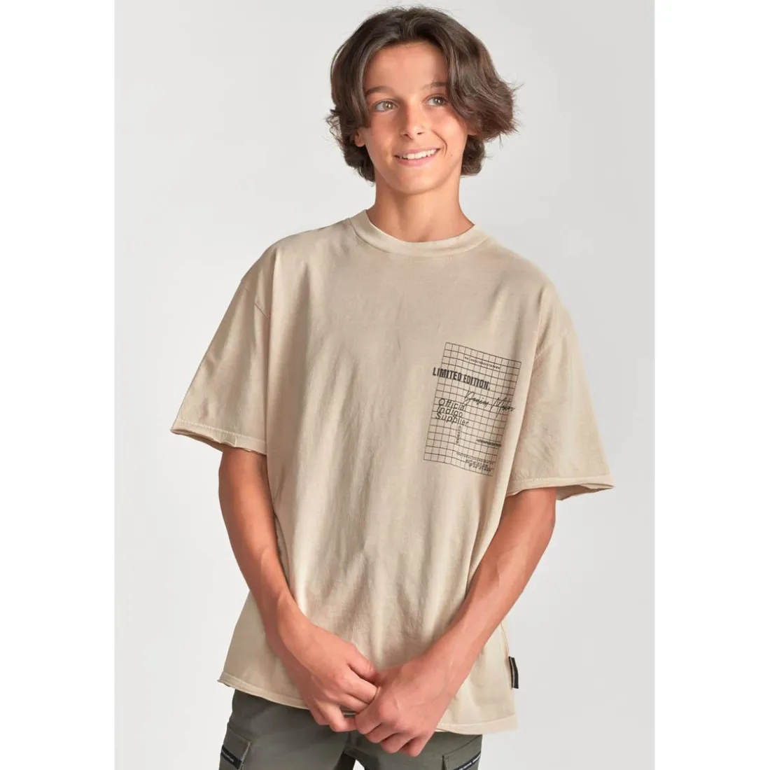 Tee-shirt garçon HYACIBO beige