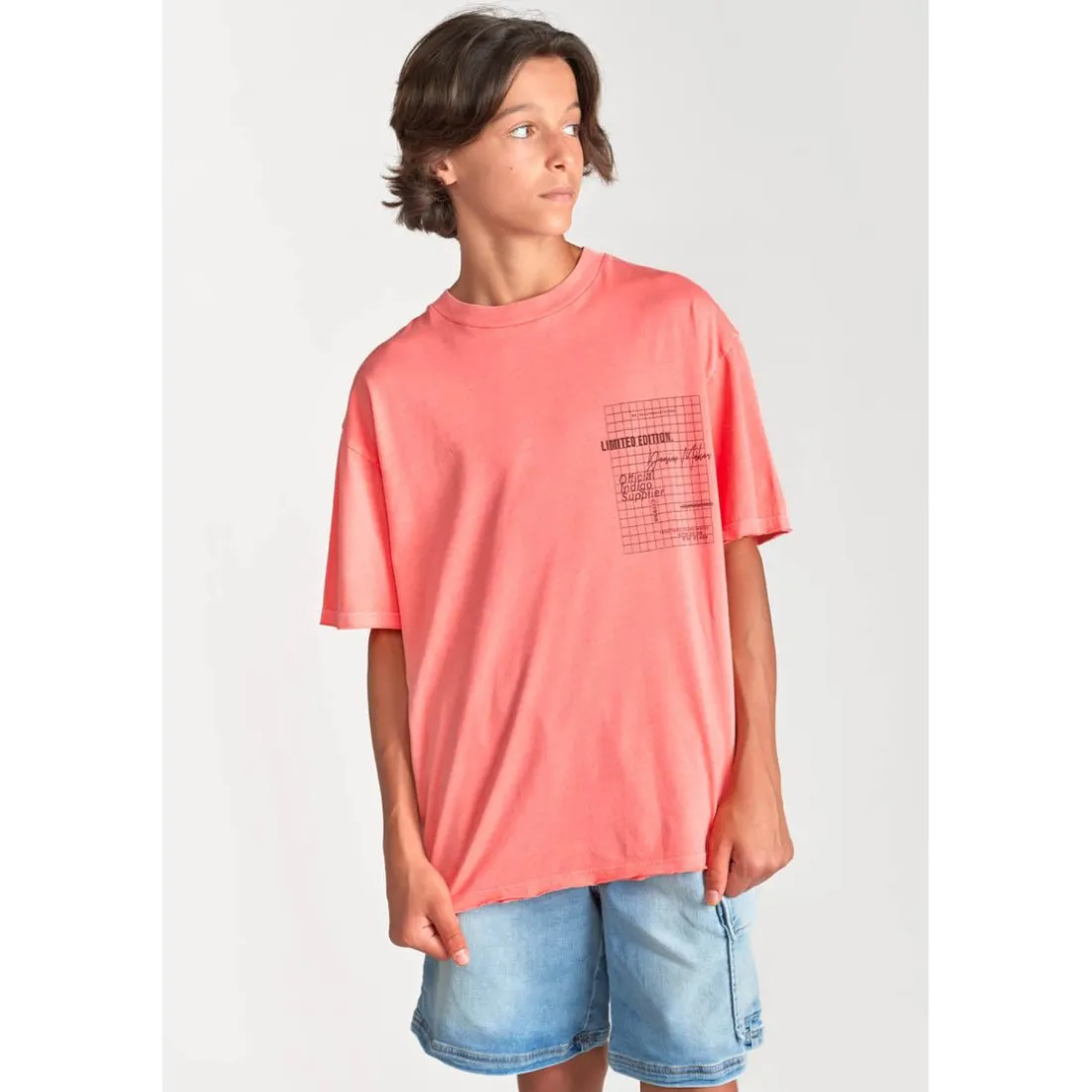 Tee-shirt garçon HYACIBO saumon
