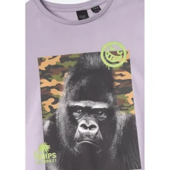 Tee-shirt garçon ISLABO rouge en coton